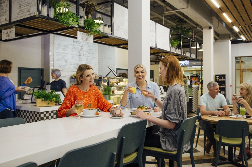 women sitting at a table